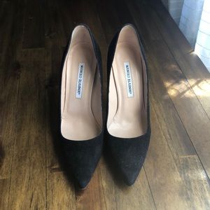 Manolo Blahnik BB suede heels